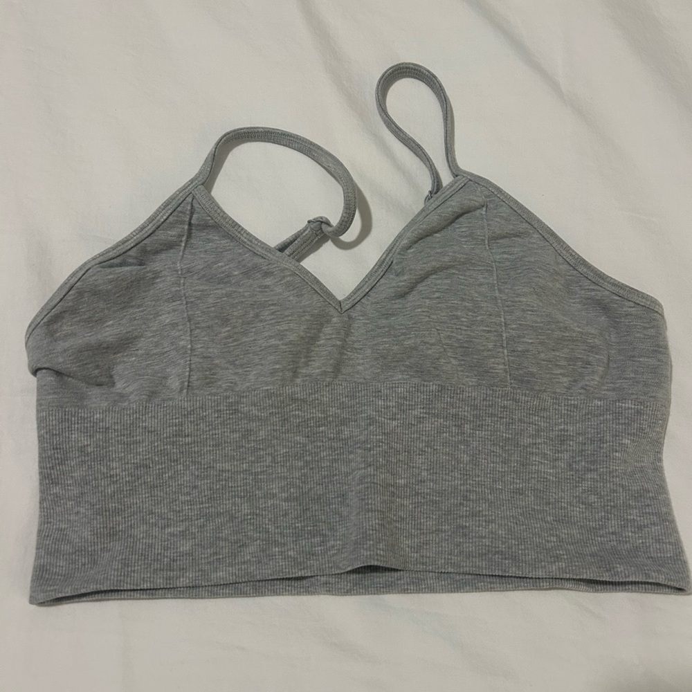 ALO Yoga Gray Bandeau Top